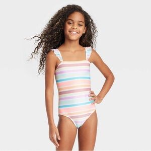 Cat & Jack Striped One Piece Bathing Suit